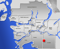 Langley, British Columbia (city) Location